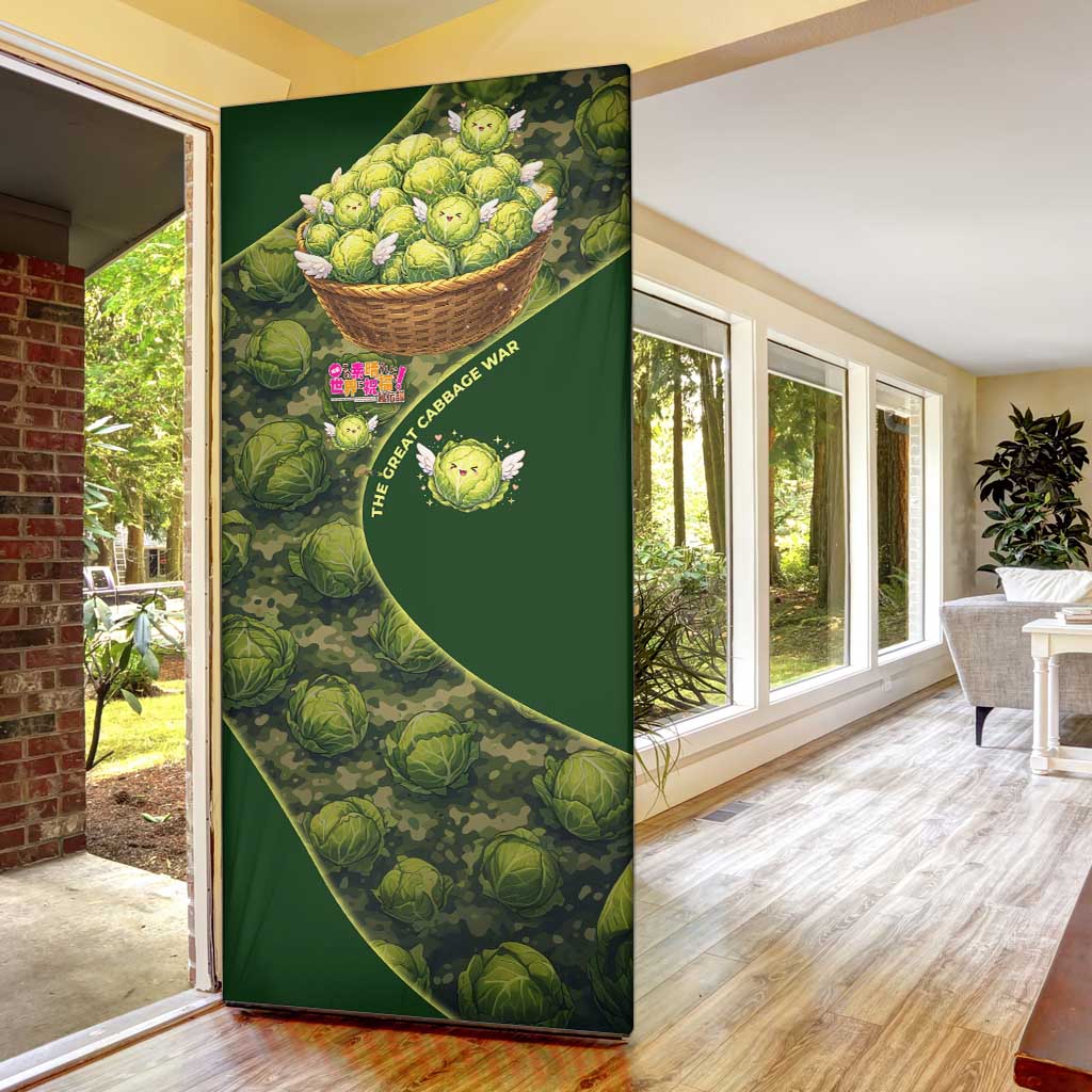 The Great Cabbage War Door Cover Whimsical Fantasy Game Art Style