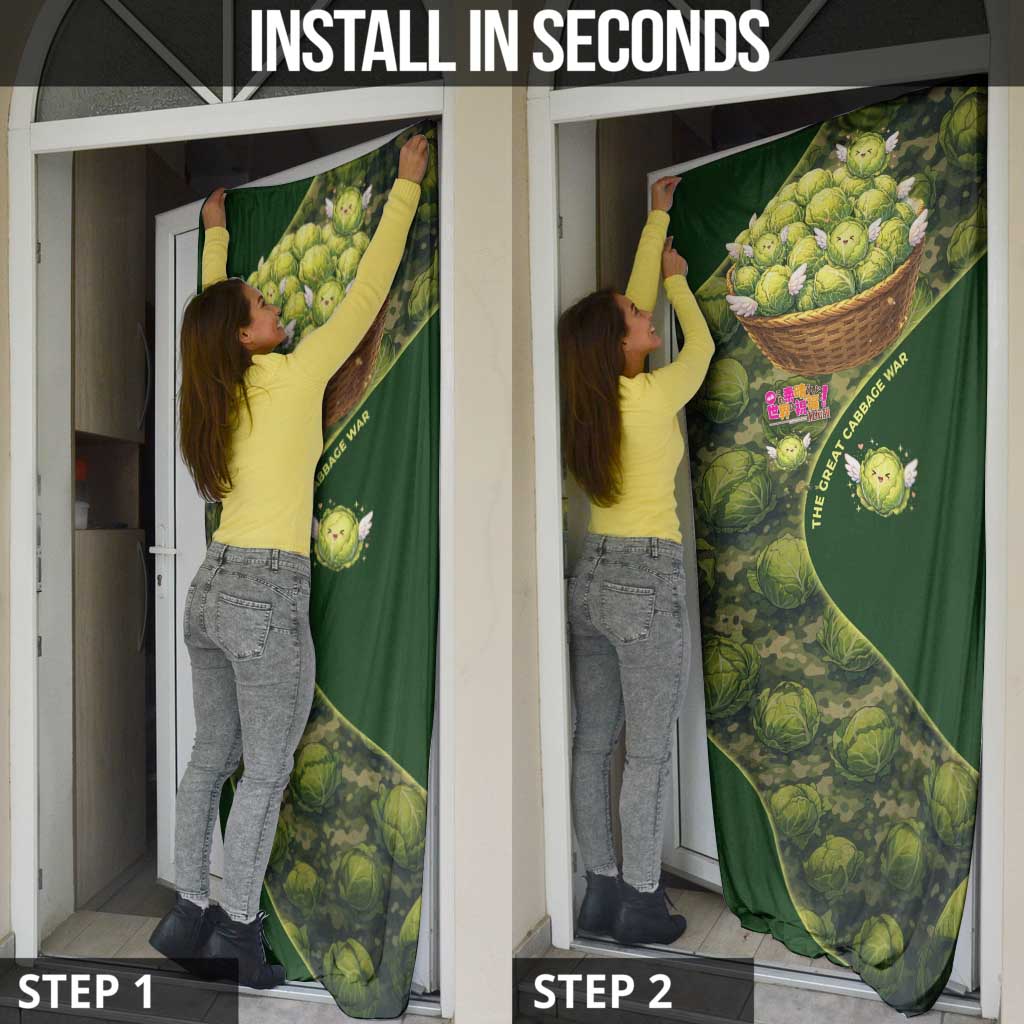 The Great Cabbage War Door Cover Whimsical Fantasy Game Art Style