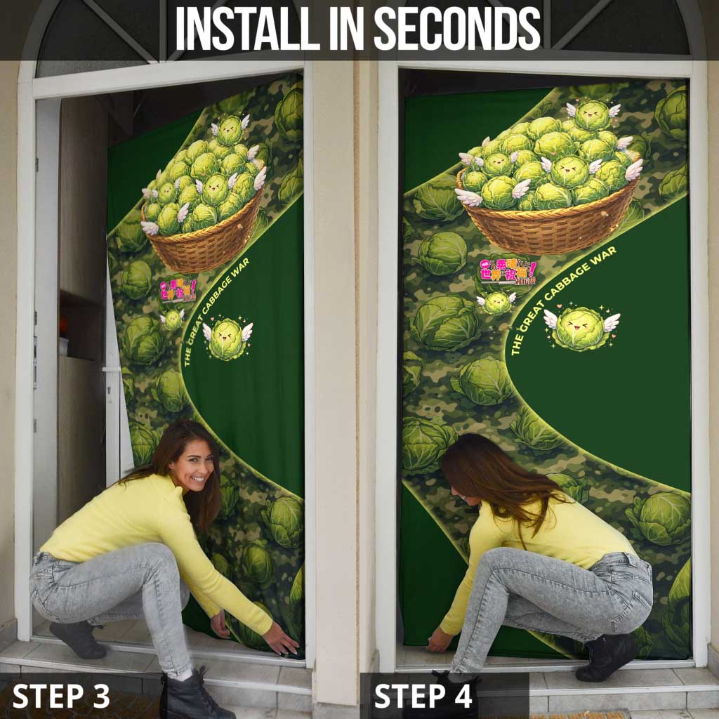 The Great Cabbage War Door Cover Whimsical Fantasy Game Art Style