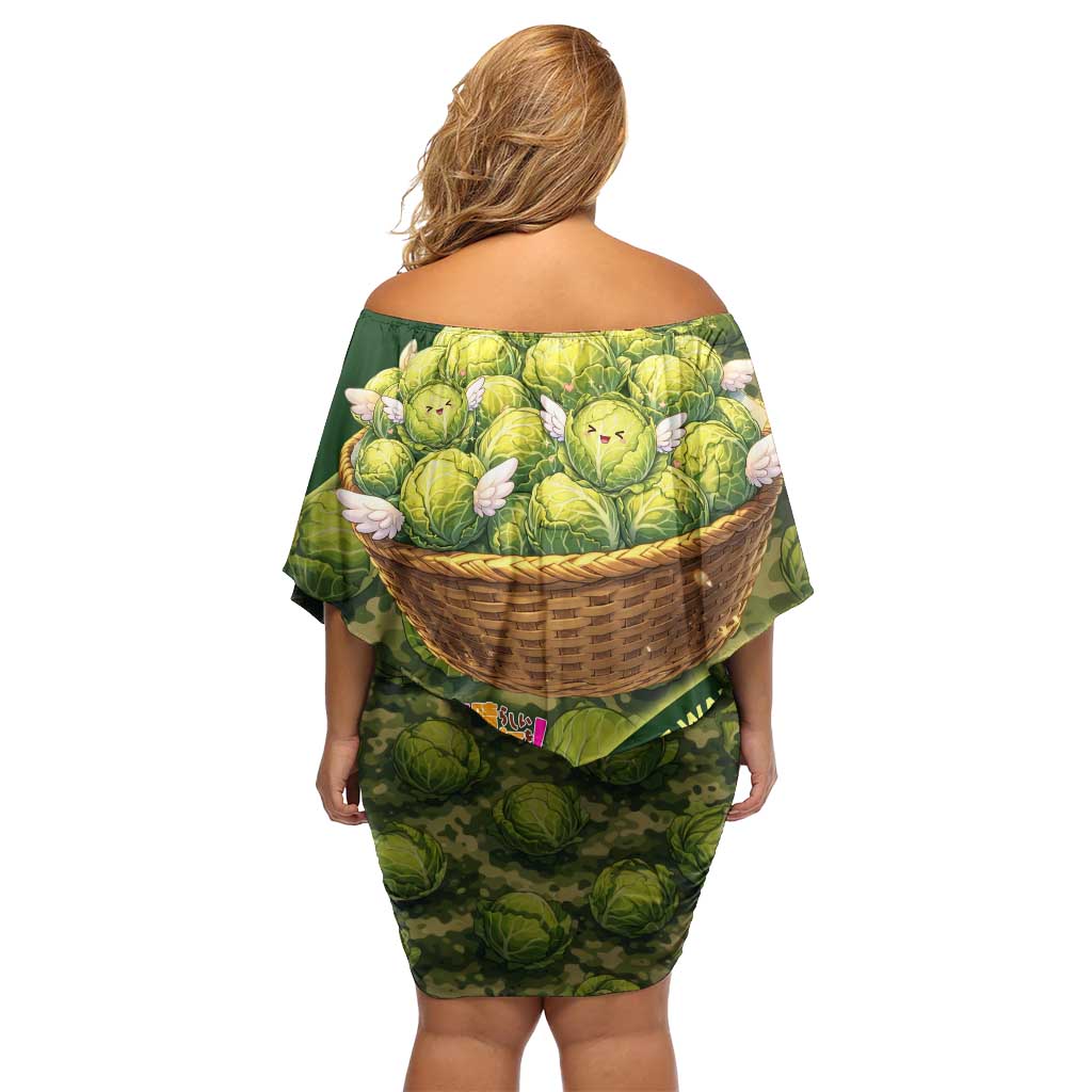 The Great Cabbage War Family Matching Off Shoulder Short Dress and Hawaiian Shirt Whimsical Fantasy Game Art Style