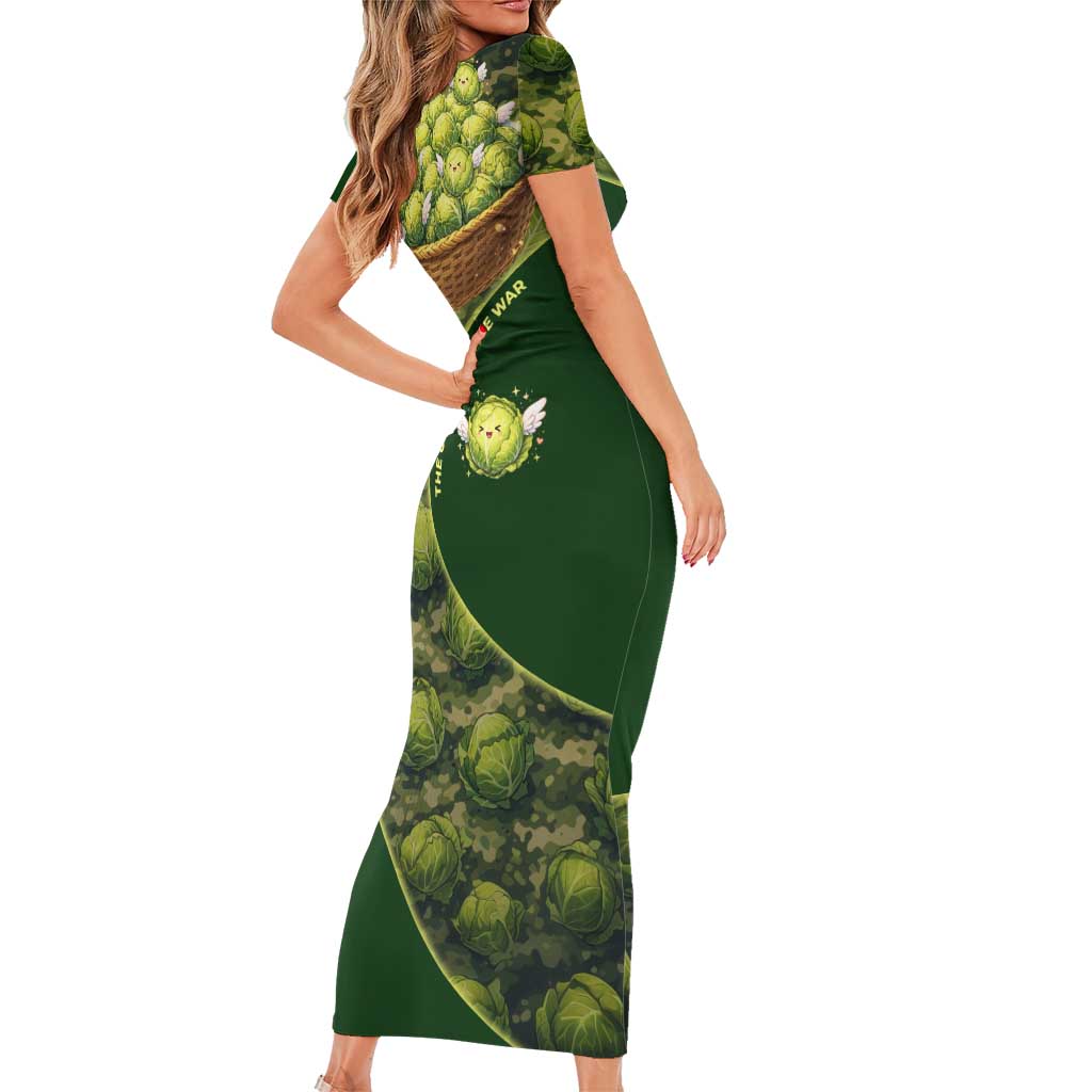 The Great Cabbage War Family Matching Short Sleeve Bodycon Dress and Hawaiian Shirt Whimsical Fantasy Game Art Style