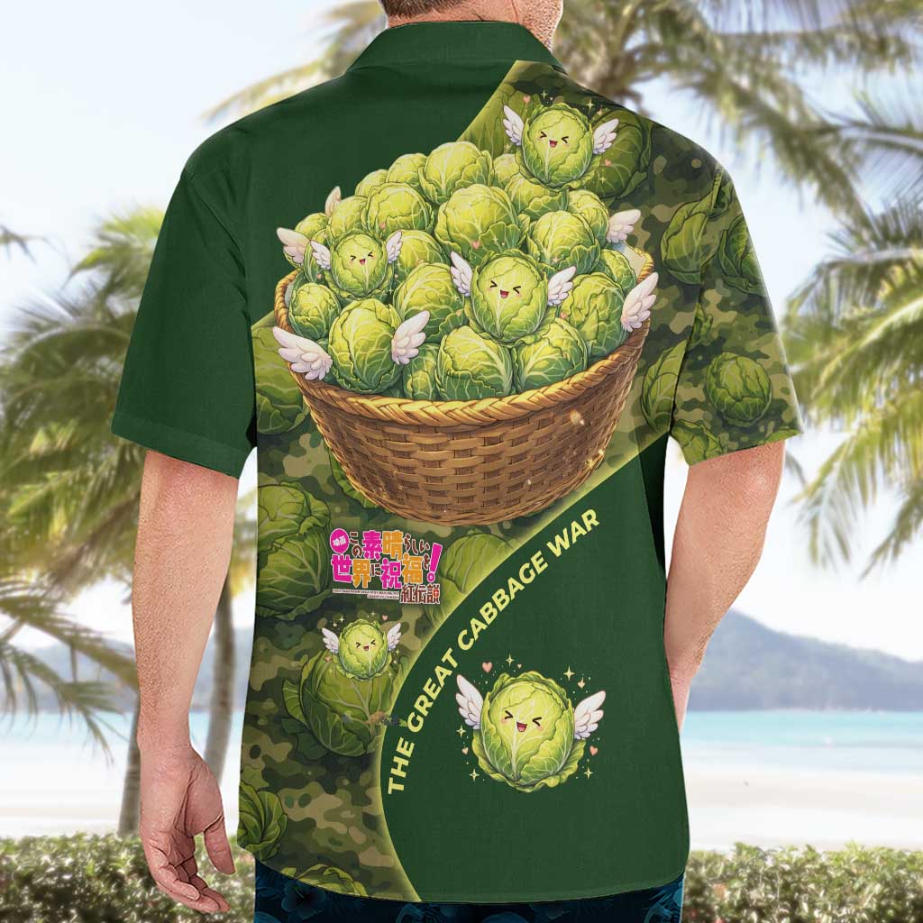 The Great Cabbage War Hawaiian Shirt Whimsical Fantasy Game Art Style