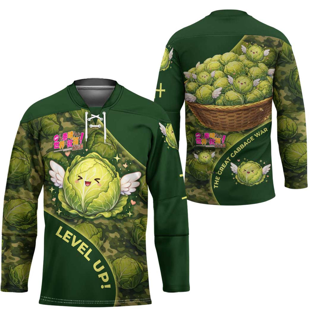 The Great Cabbage War Hockey Jersey Whimsical Fantasy Game Art Style