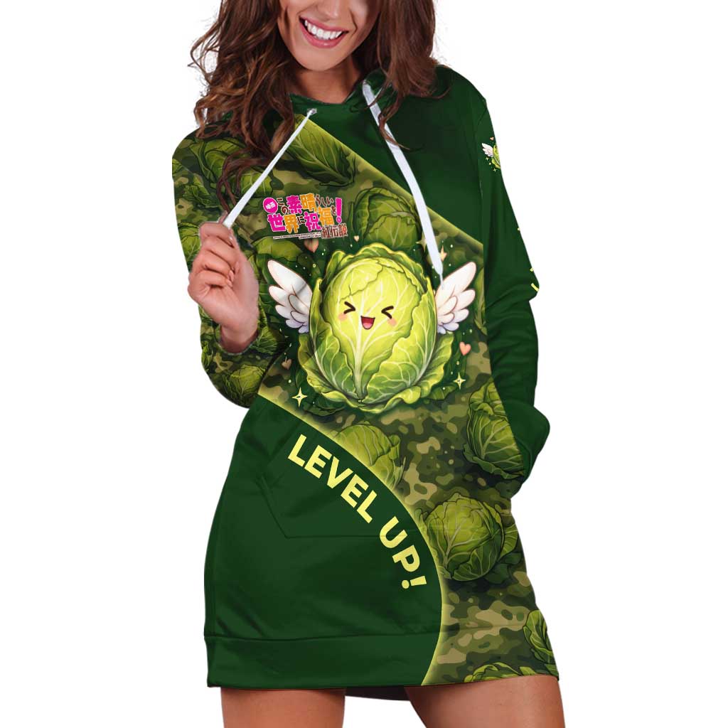 The Great Cabbage War Hoodie Dress Whimsical Fantasy Game Art Style