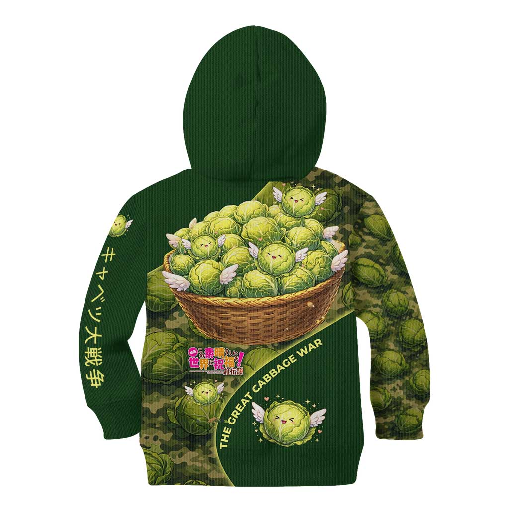The Great Cabbage War Kid Hoodie Whimsical Fantasy Game Art Style