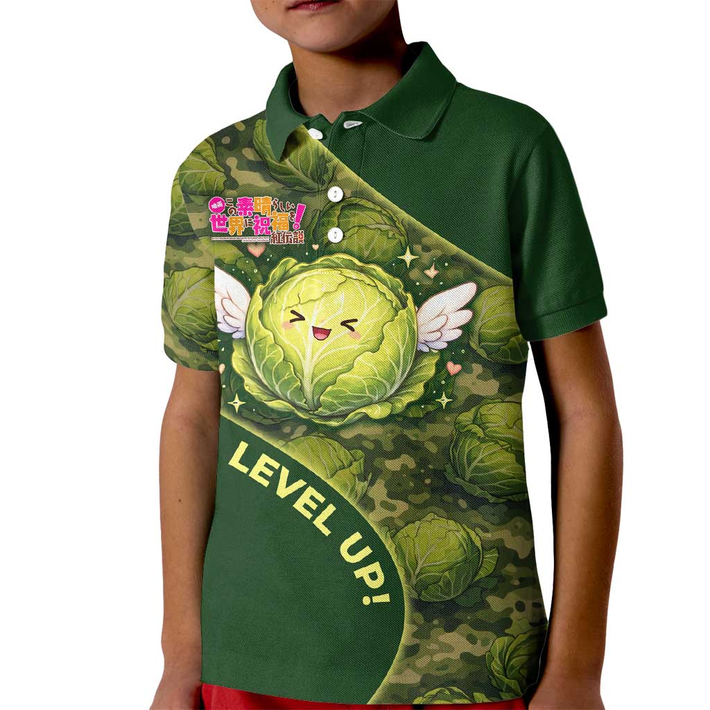 The Great Cabbage War Kid Polo Shirt Whimsical Fantasy Game Art Style