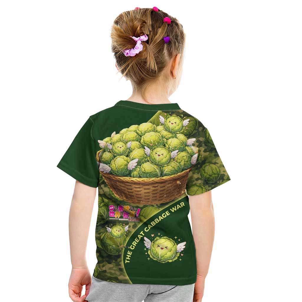 The Great Cabbage War Kid T Shirt Whimsical Fantasy Game Art Style