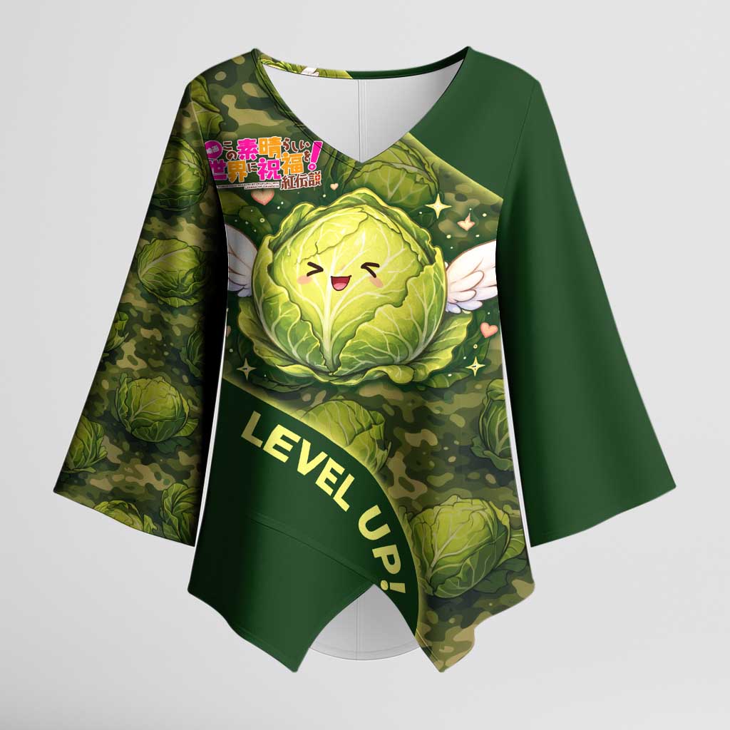 The Great Cabbage War Kimono Sleeve Blouse Whimsical Fantasy Game Art Style