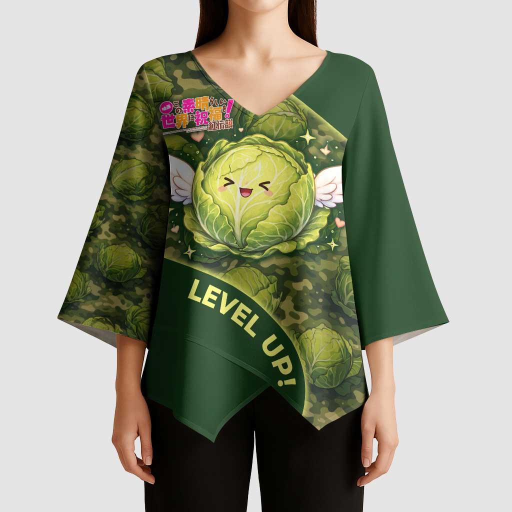 The Great Cabbage War Kimono Sleeve Blouse Whimsical Fantasy Game Art Style