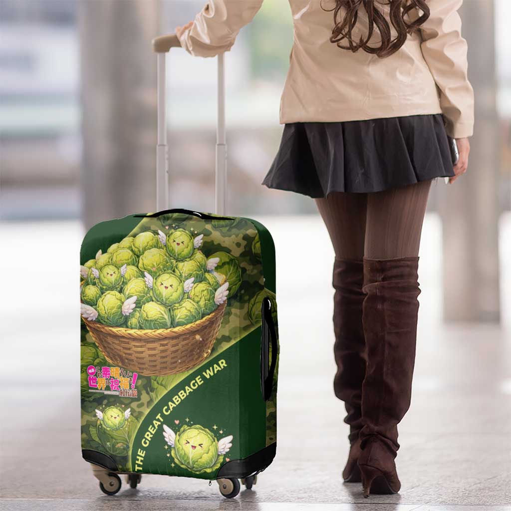 The Great Cabbage War Luggage Cover Whimsical Fantasy Game Art Style
