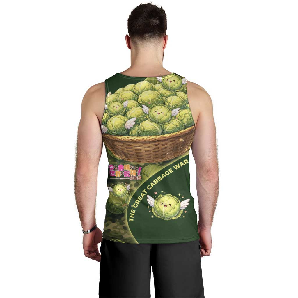 The Great Cabbage War Men Tank Top Whimsical Fantasy Game Art Style