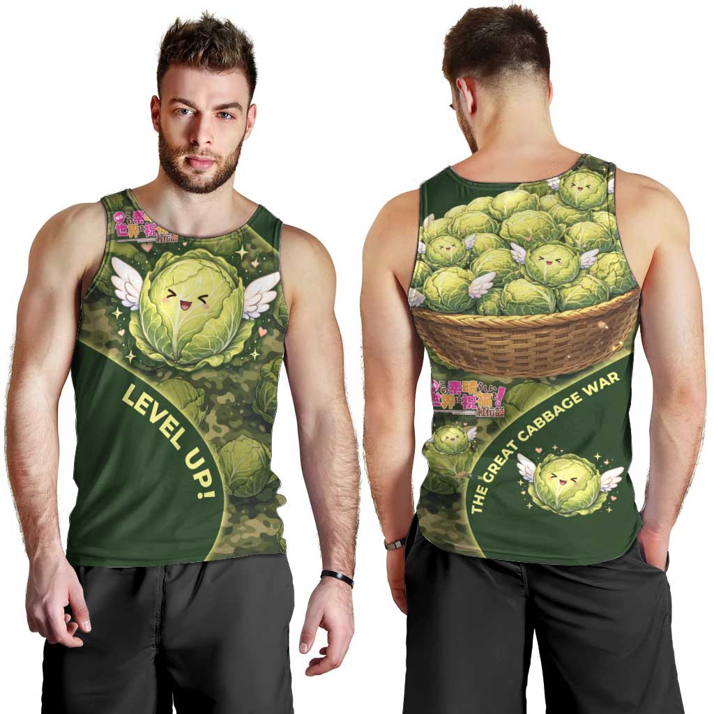 The Great Cabbage War Men Tank Top Whimsical Fantasy Game Art Style