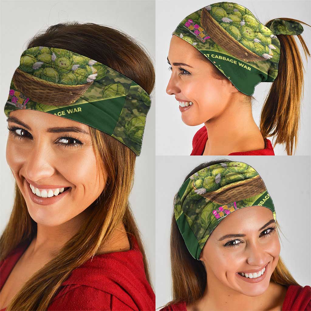 The Great Cabbage War Neck Gaiter Whimsical Fantasy Game Art Style