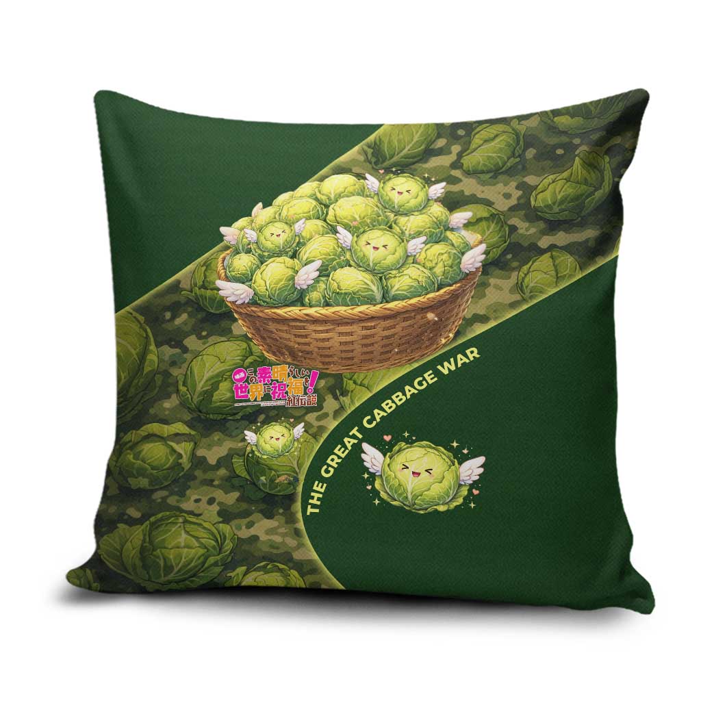 The Great Cabbage War Pillow Cover Whimsical Fantasy Game Art Style