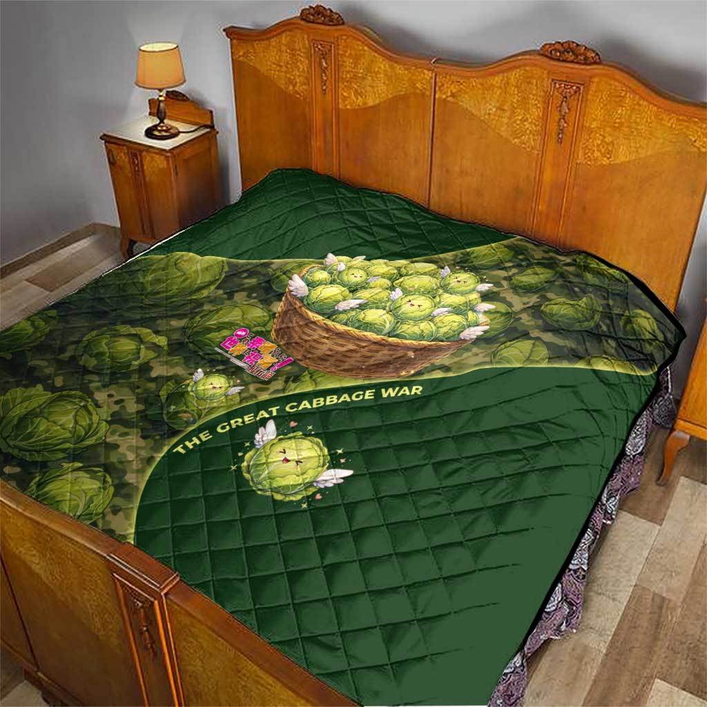 The Great Cabbage War Quilt Whimsical Fantasy Game Art Style