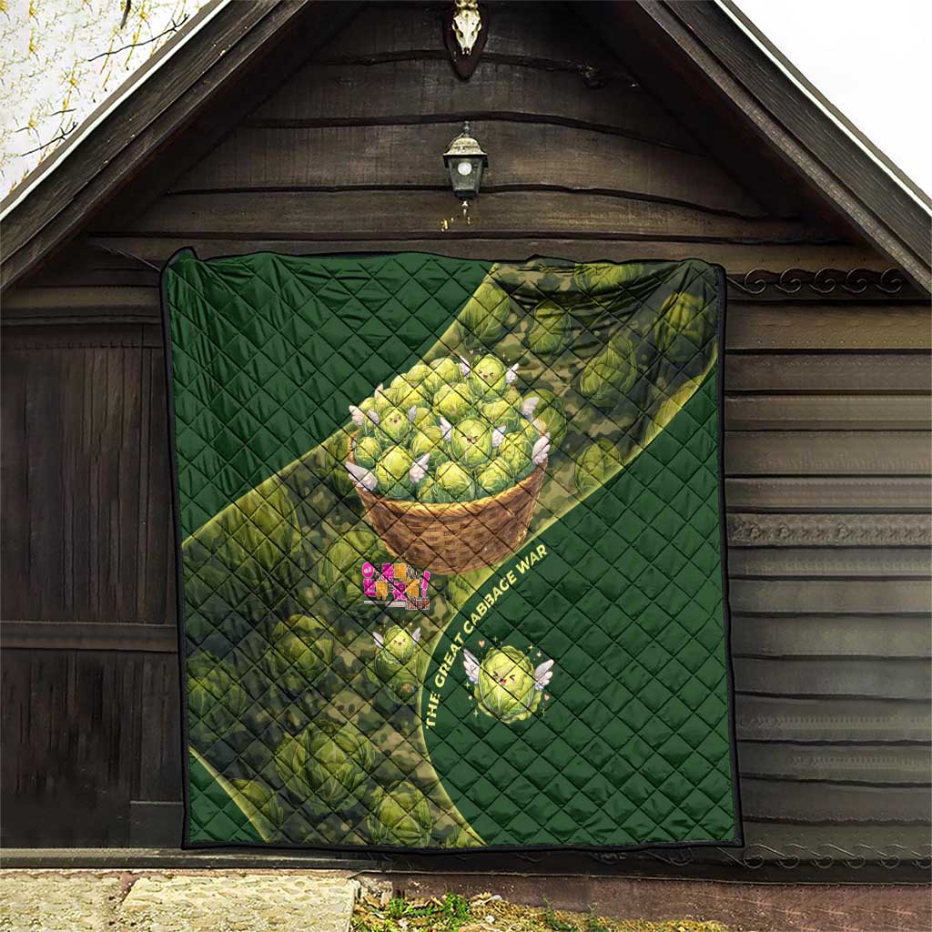 The Great Cabbage War Quilt Whimsical Fantasy Game Art Style