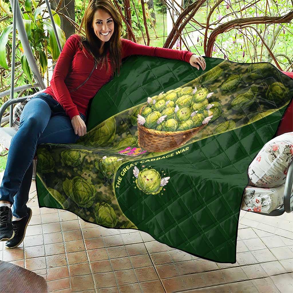 The Great Cabbage War Quilt Whimsical Fantasy Game Art Style