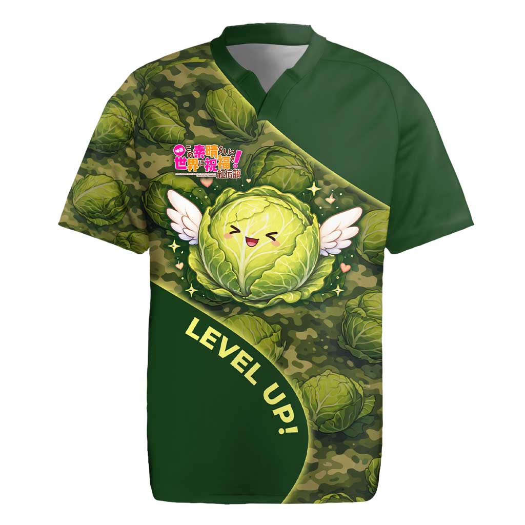 The Great Cabbage War Rugby Jersey Whimsical Fantasy Game Art Style