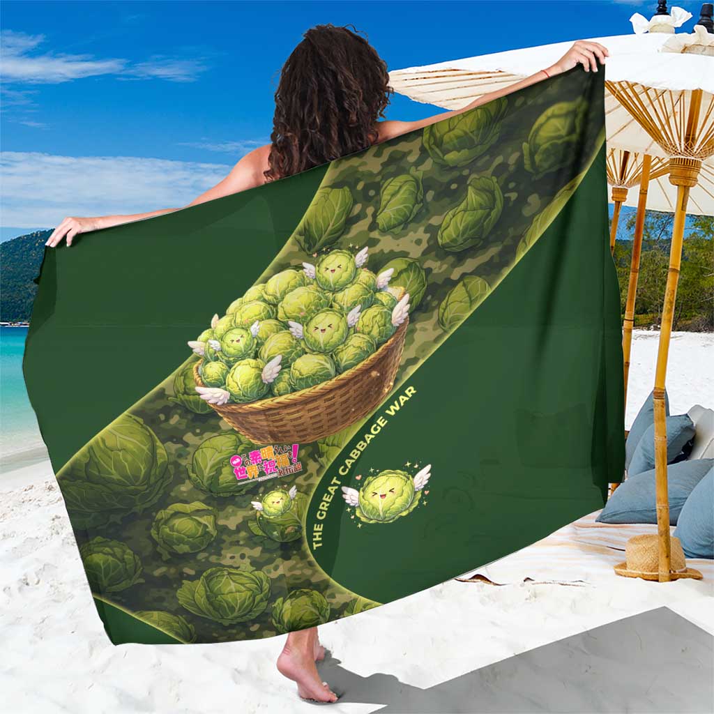 The Great Cabbage War Sarong Whimsical Fantasy Game Art Style