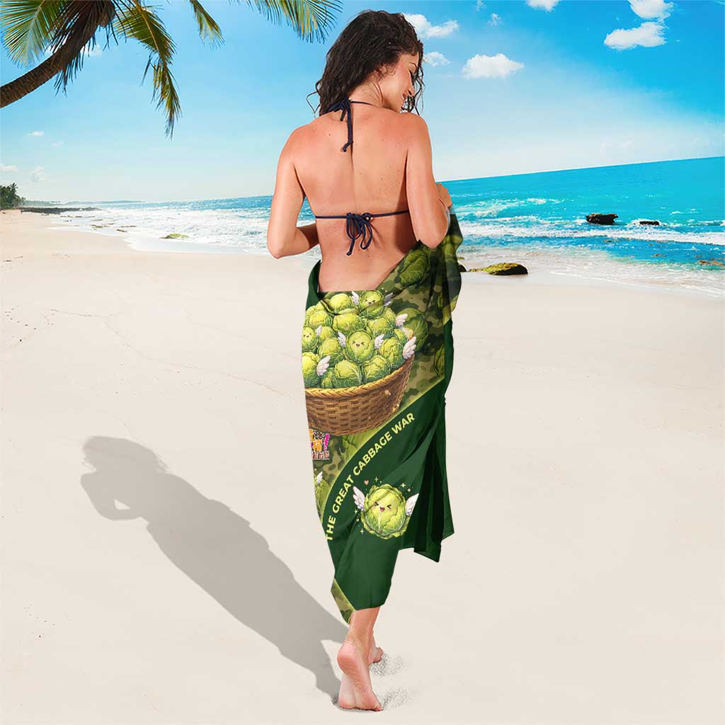 The Great Cabbage War Sarong Whimsical Fantasy Game Art Style