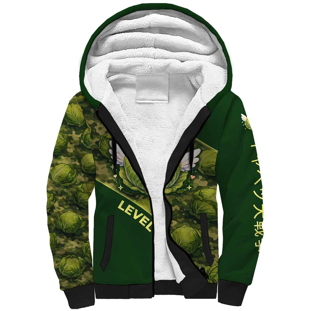 The Great Cabbage War Sherpa Hoodie Whimsical Fantasy Game Art Style