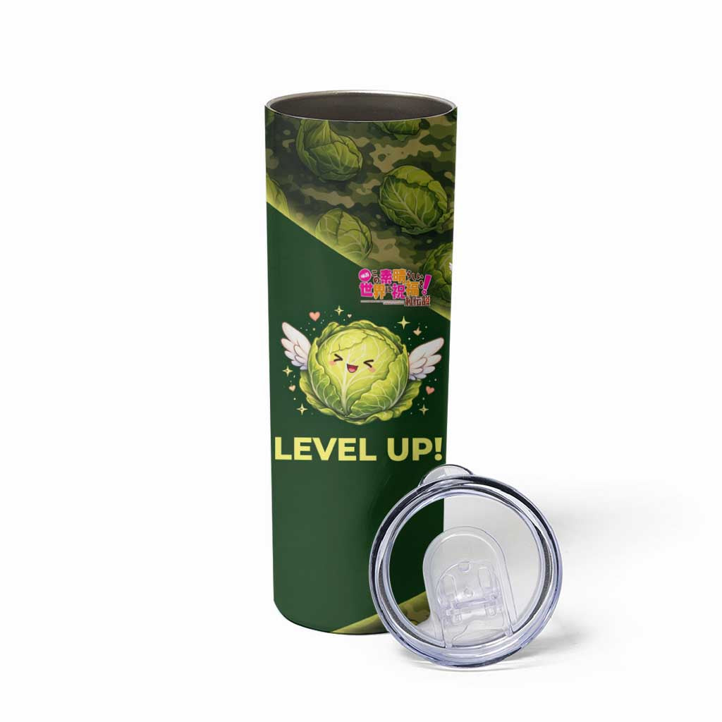 The Great Cabbage War Skinny Tumbler Whimsical Fantasy Game Art Style
