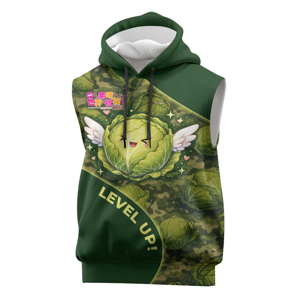 The Great Cabbage War Sleeveless Hoodie Whimsical Fantasy Game Art Style