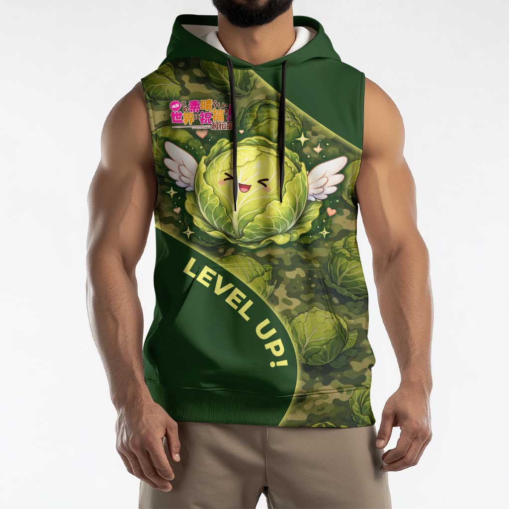 The Great Cabbage War Sleeveless Hoodie Whimsical Fantasy Game Art Style