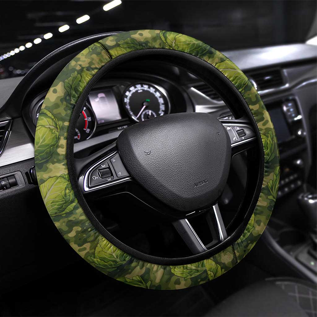 The Great Cabbage War Steering Wheel Cover Whimsical Fantasy Game Art Style