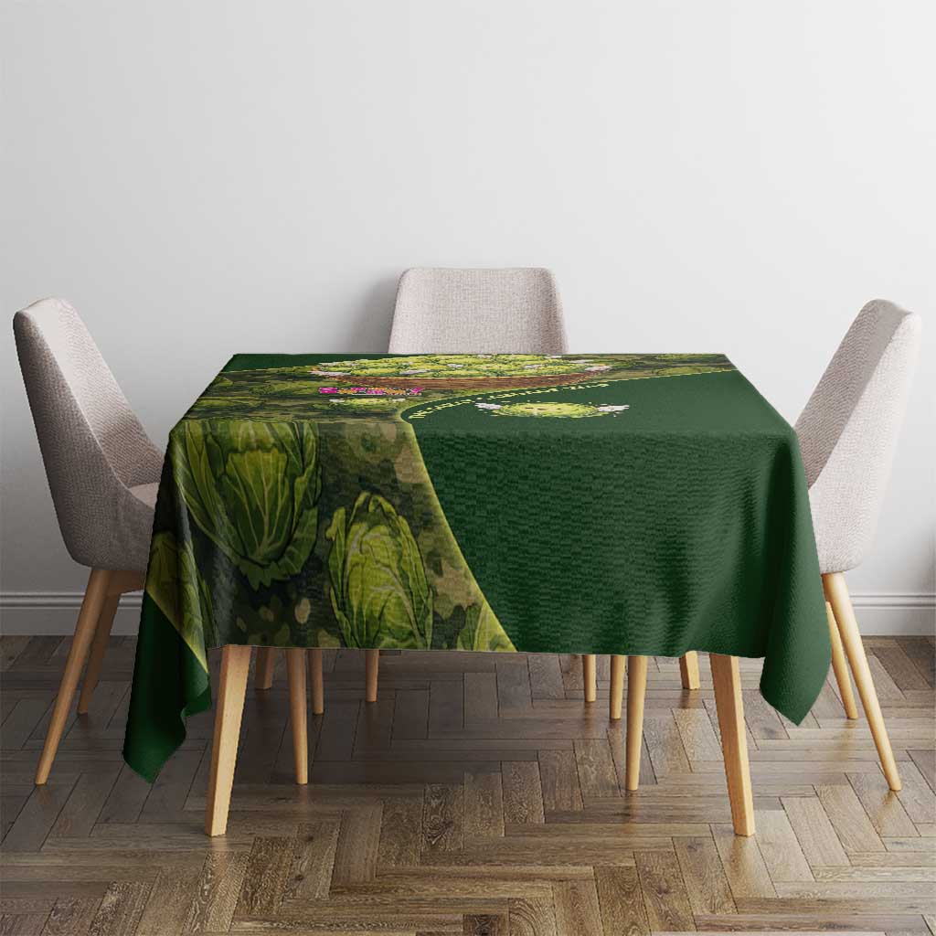 The Great Cabbage War Tablecloth Whimsical Fantasy Game Art Style