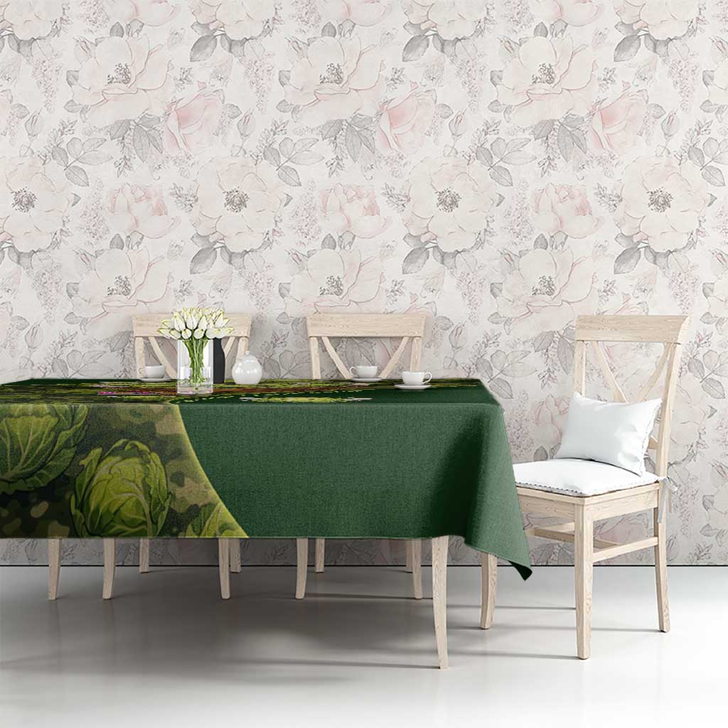 The Great Cabbage War Tablecloth Whimsical Fantasy Game Art Style