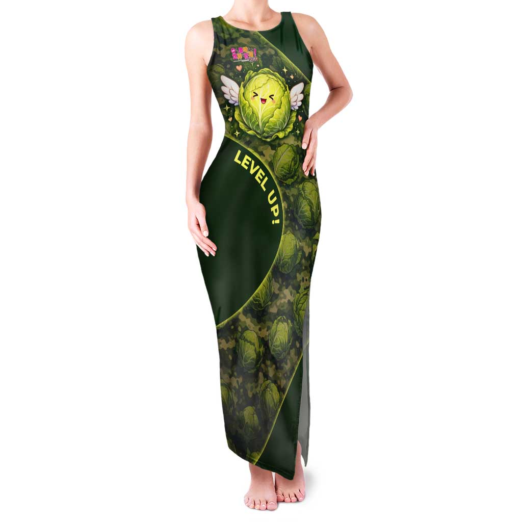 The Great Cabbage War Tank Maxi Dress Whimsical Fantasy Game Art Style