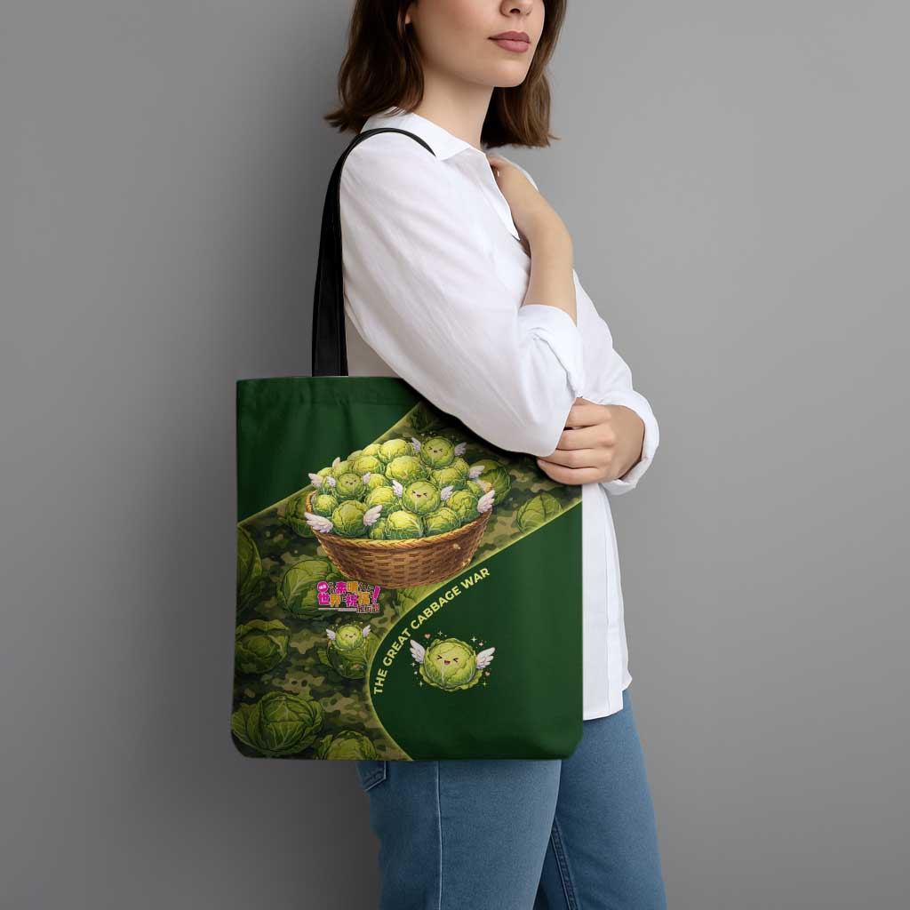 The Great Cabbage War Tote Bag Whimsical Fantasy Game Art Style