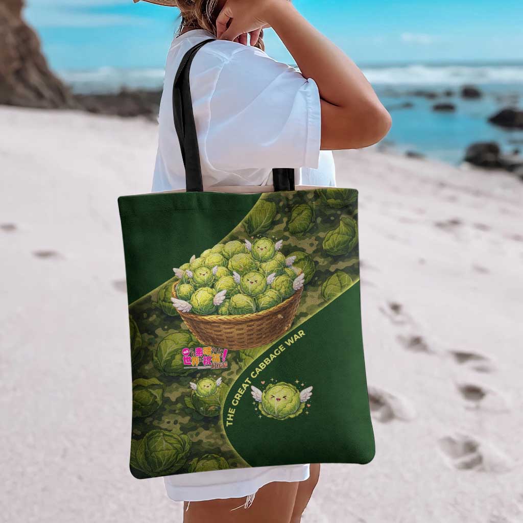 The Great Cabbage War Tote Bag Whimsical Fantasy Game Art Style