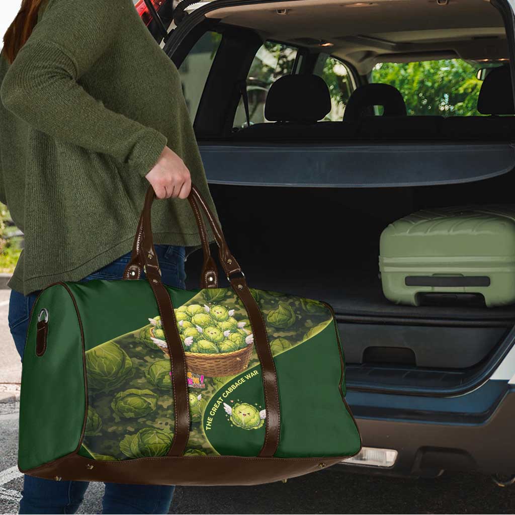 The Great Cabbage War Travel Bag Whimsical Fantasy Game Art Style