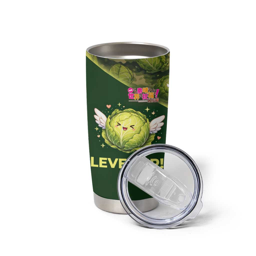 The Great Cabbage War Tumbler Cup Whimsical Fantasy Game Art Style