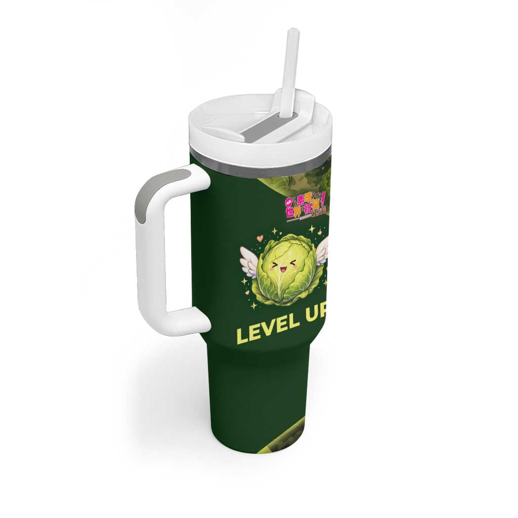 The Great Cabbage War Tumbler With Handle Whimsical Fantasy Game Art Style