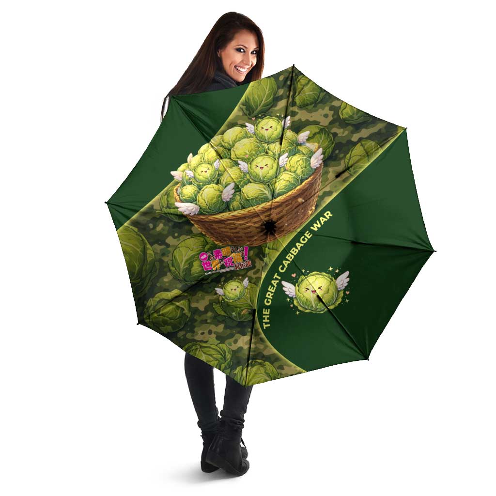 The Great Cabbage War Umbrella Whimsical Fantasy Game Art Style