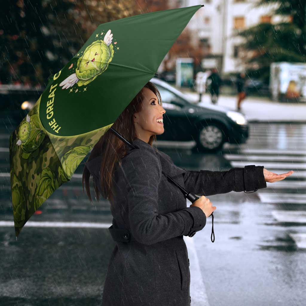 The Great Cabbage War Umbrella Whimsical Fantasy Game Art Style