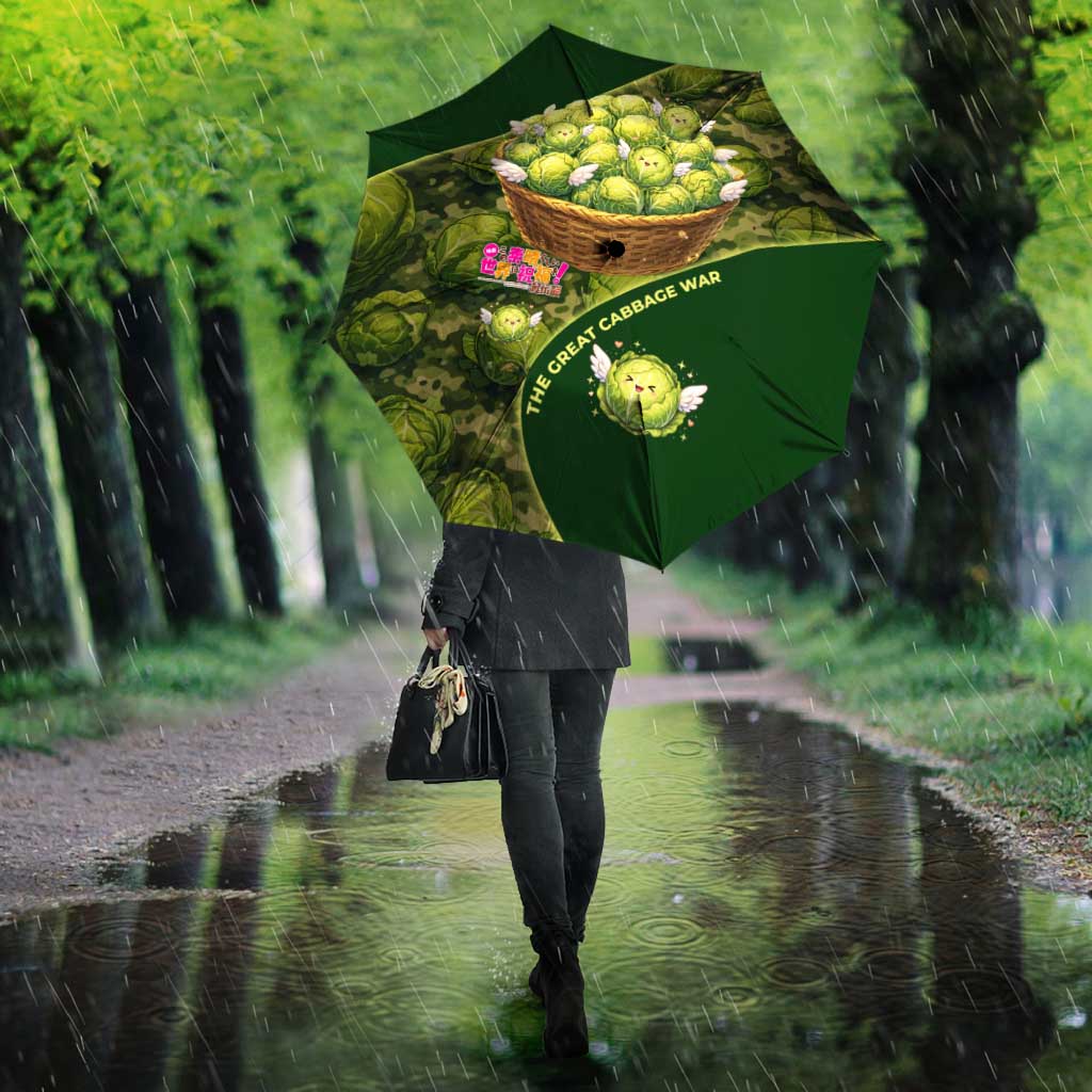 The Great Cabbage War Umbrella Whimsical Fantasy Game Art Style