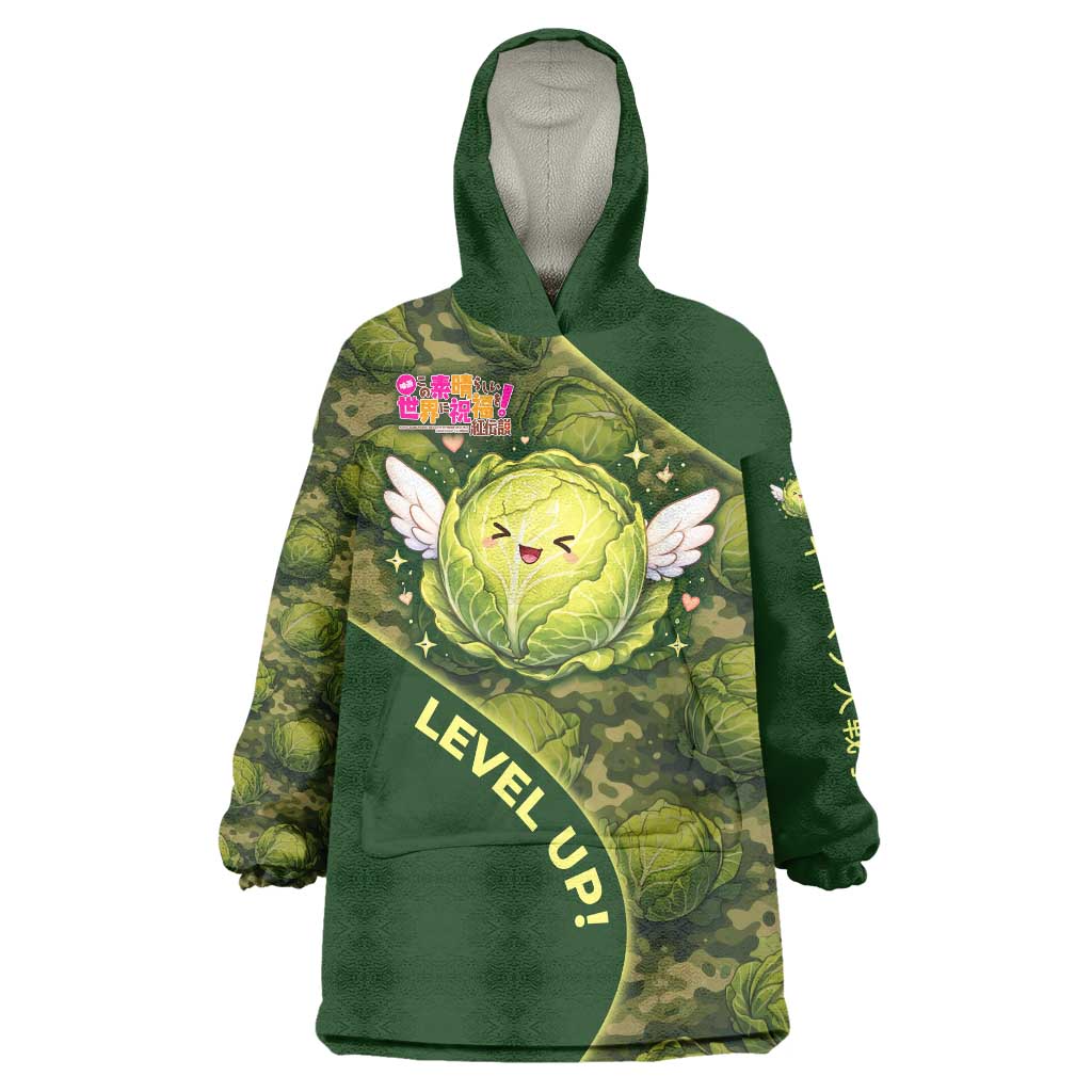 The Great Cabbage War Wearable Blanket Hoodie Whimsical Fantasy Game Art Style