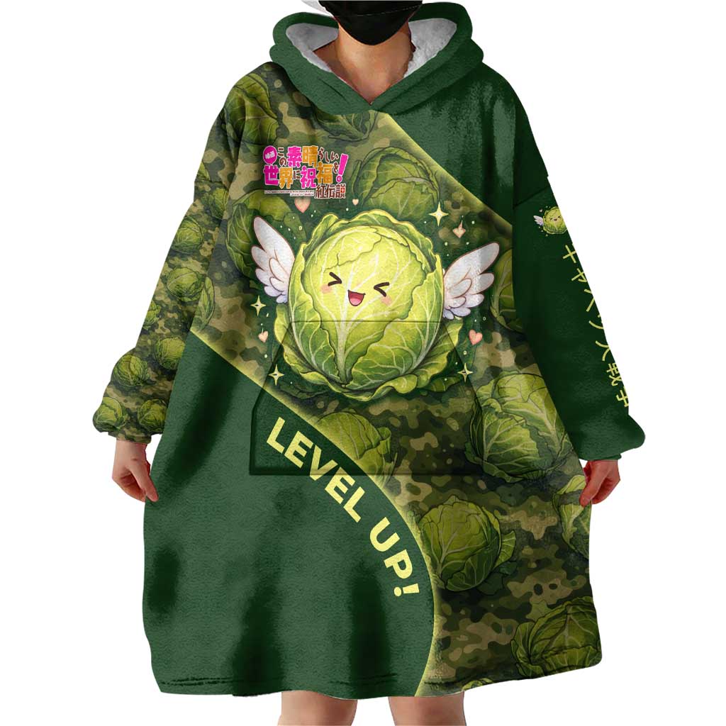 The Great Cabbage War Wearable Blanket Hoodie Whimsical Fantasy Game Art Style