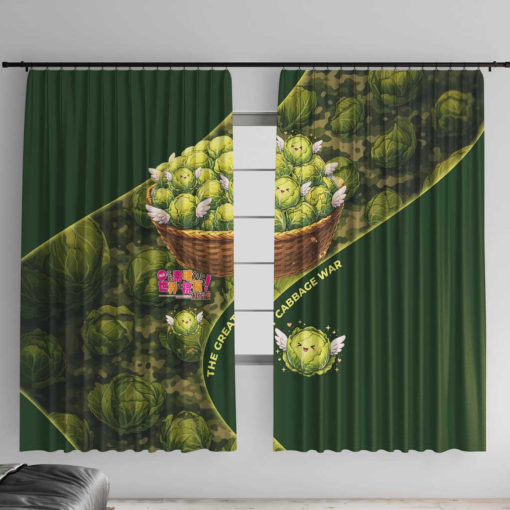 The Great Cabbage War Window Curtain Whimsical Fantasy Game Art Style
