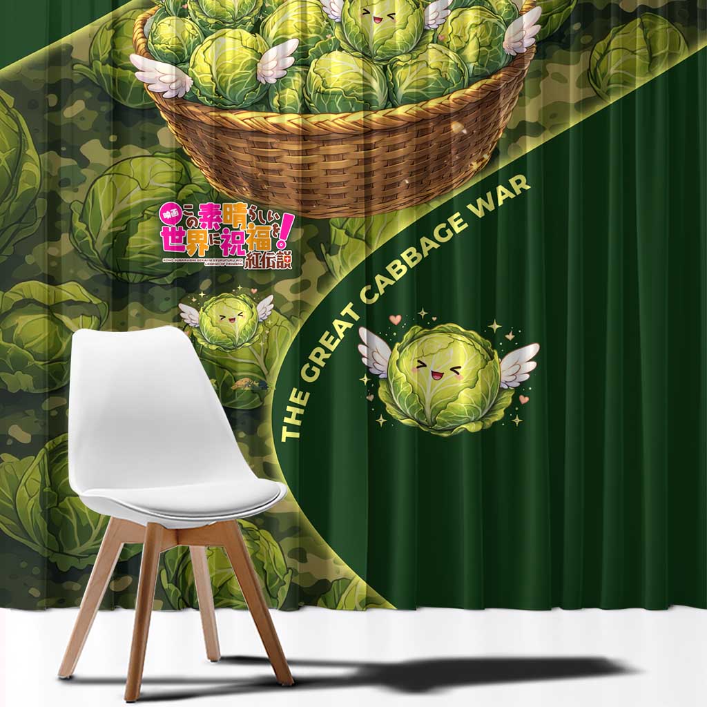 The Great Cabbage War Window Curtain Whimsical Fantasy Game Art Style