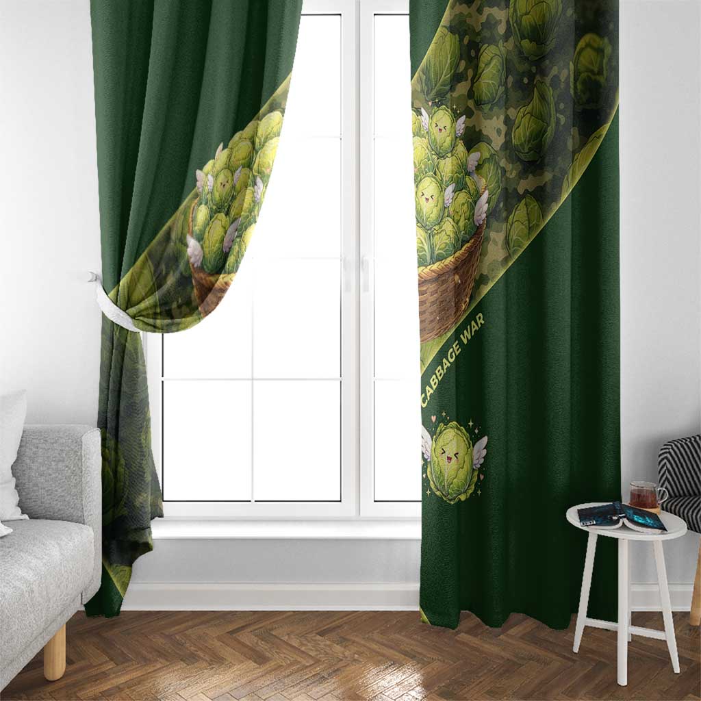 The Great Cabbage War Window Curtain Whimsical Fantasy Game Art Style