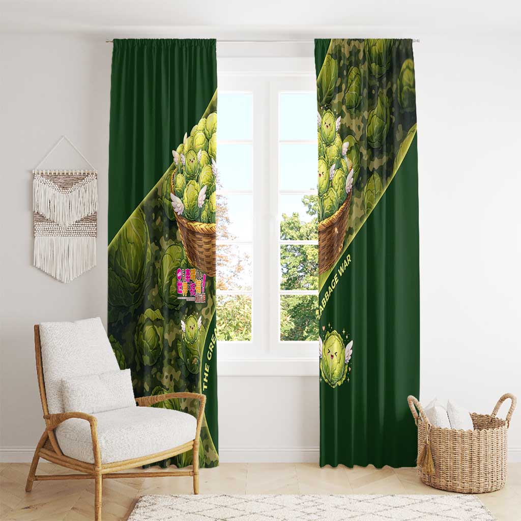 The Great Cabbage War Window Curtain Whimsical Fantasy Game Art Style