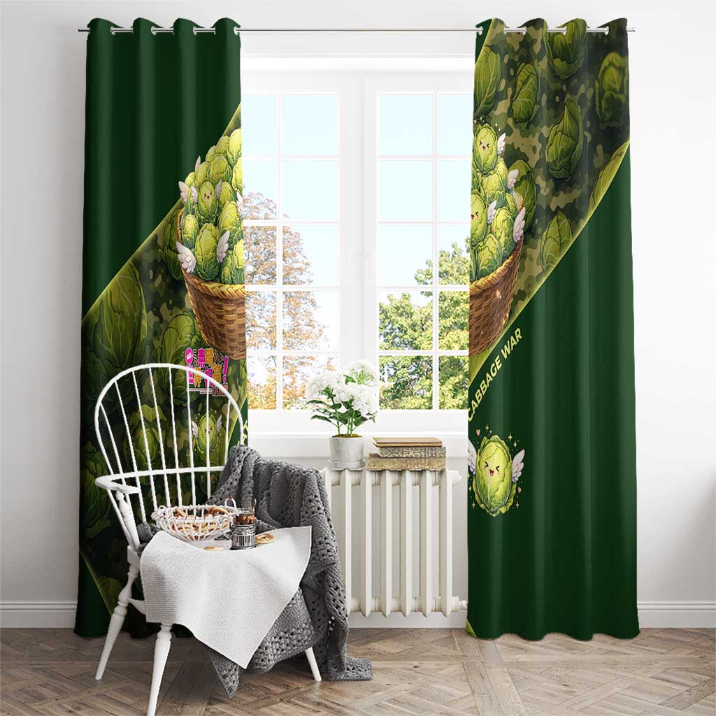 The Great Cabbage War Window Curtain Whimsical Fantasy Game Art Style