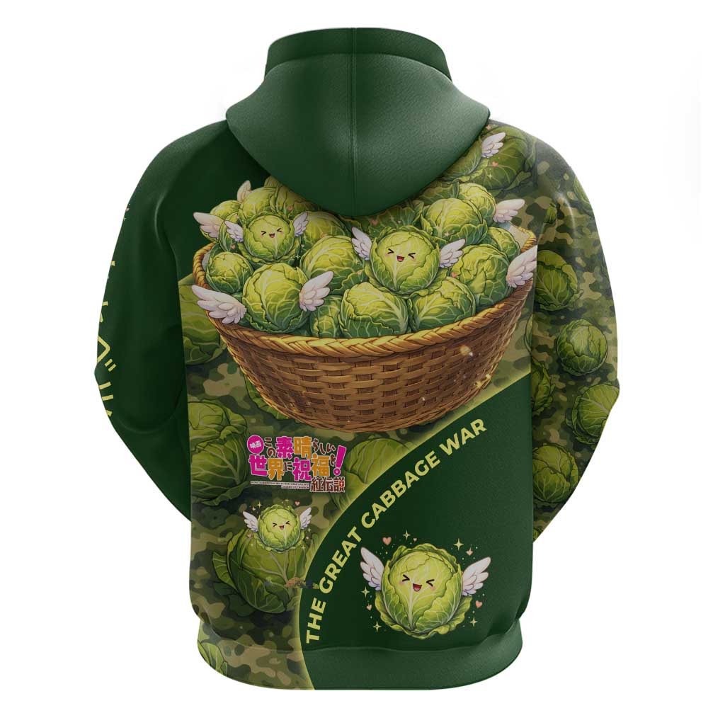 The Great Cabbage War Zip Hoodie Whimsical Fantasy Game Art Style
