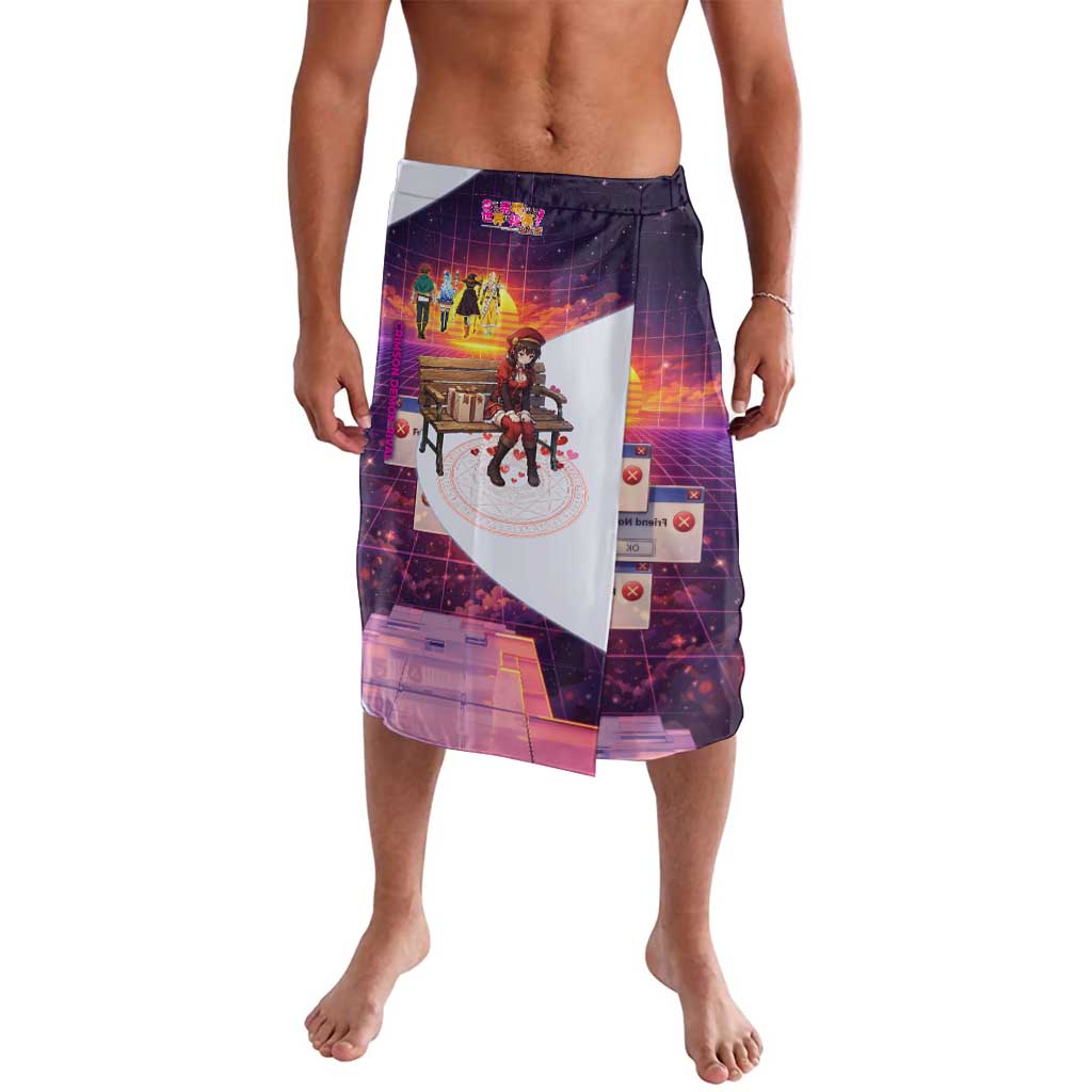 Friend Not Found Konosuba Tribute Lavalava Vaporwave Digital Nostalgia Style