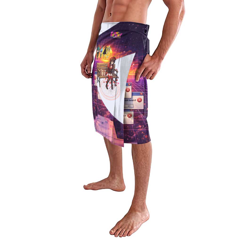 Friend Not Found Konosuba Tribute Lavalava Vaporwave Digital Nostalgia Style